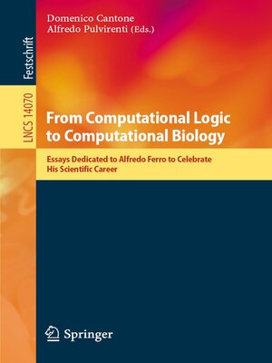cover image of From Computational Logic to Computational Biology